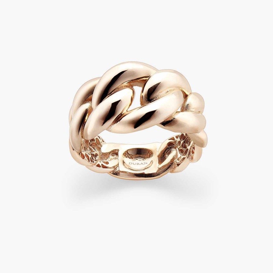 Anillos Joyeria | Anillo Dur N Trenza En Oro Rosa