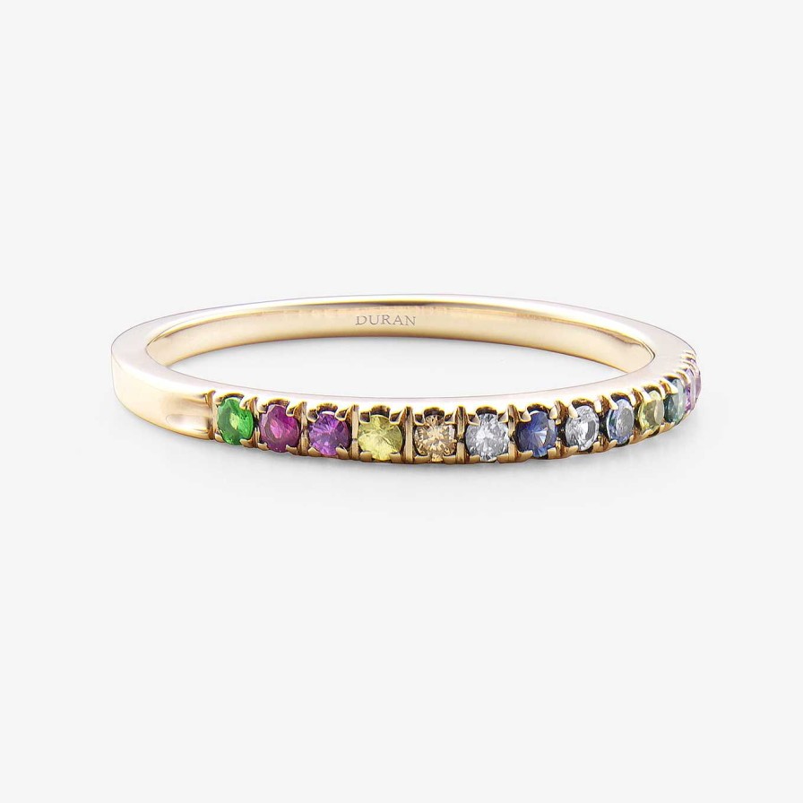 Anillos Joyeria | Anillo Dur N Con Piedras Multicolor