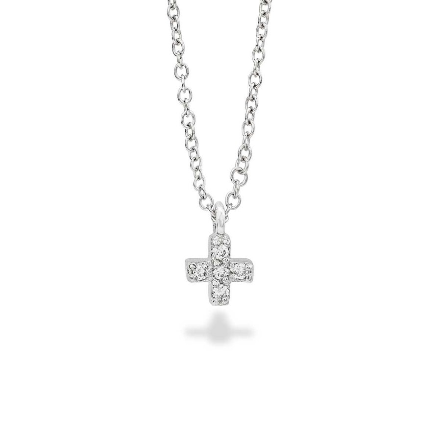 Colgantes Joyeria | Colgante Dur N Mini Cruz Con Diamantes