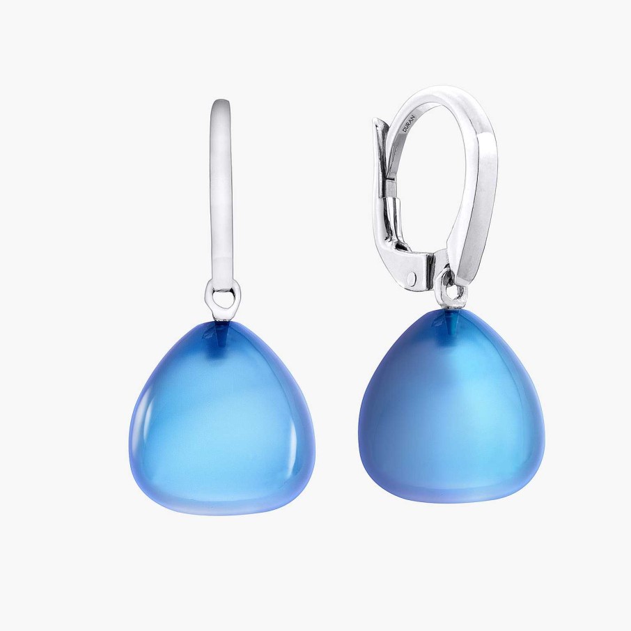 Pendientes Joyeria | Pendientes Dur N Con Cuarzo Azul